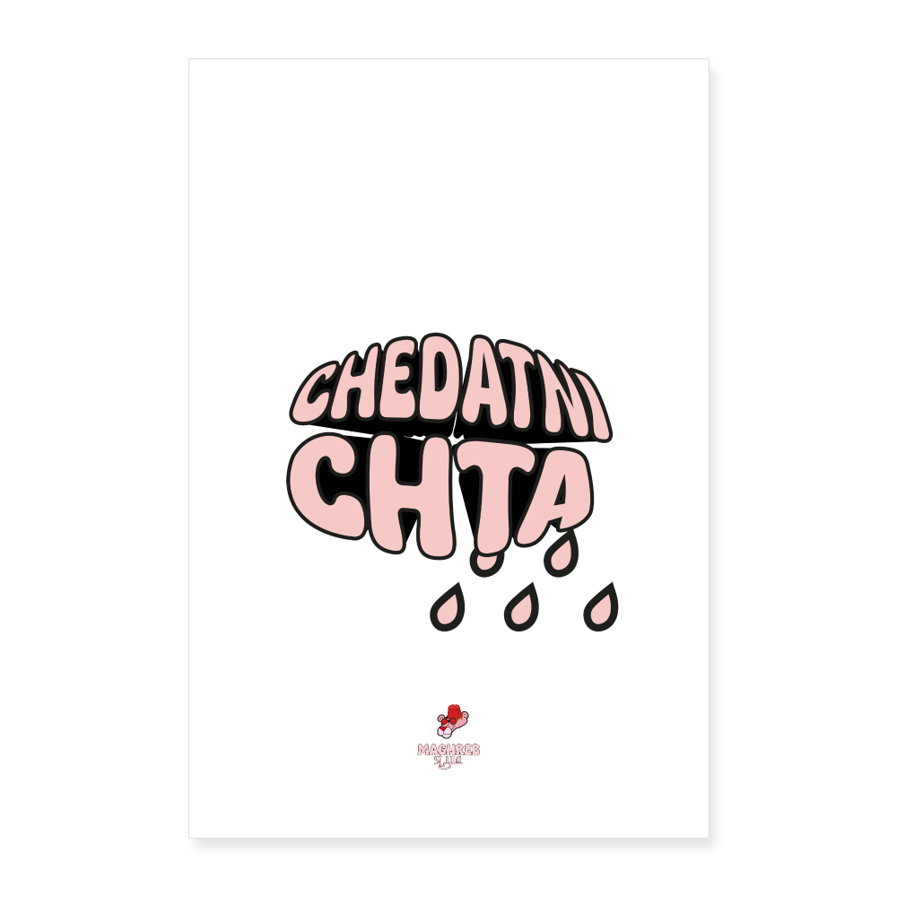 Poster CHEDATNI CHTA - blanc