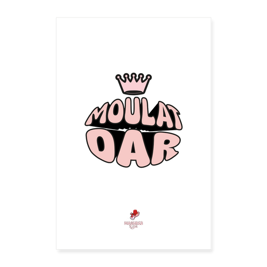 Poster MOULAT DAR - blanc