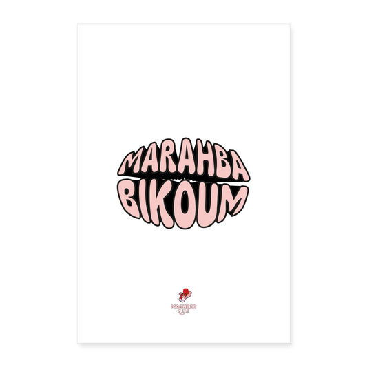 Poster MARAHBA BIKOUM - blanc