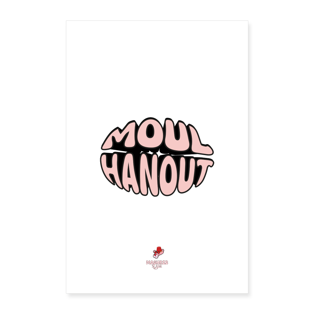 Poster MOUL HANOUT - blanc