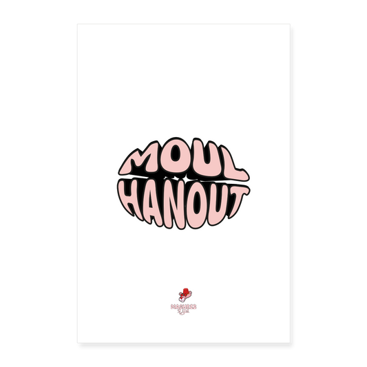 Poster MOUL HANOUT - blanc