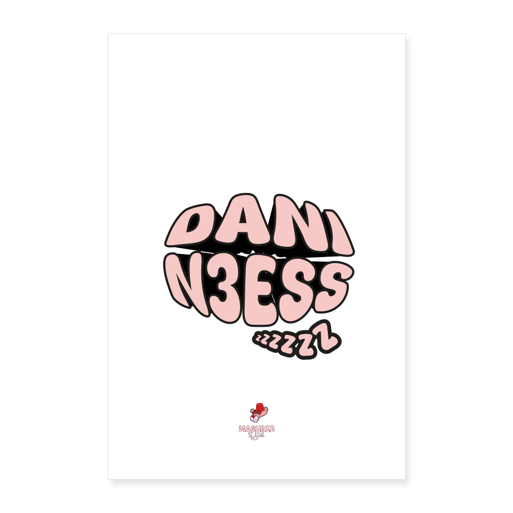 Poster DANI N3ESS - blanc