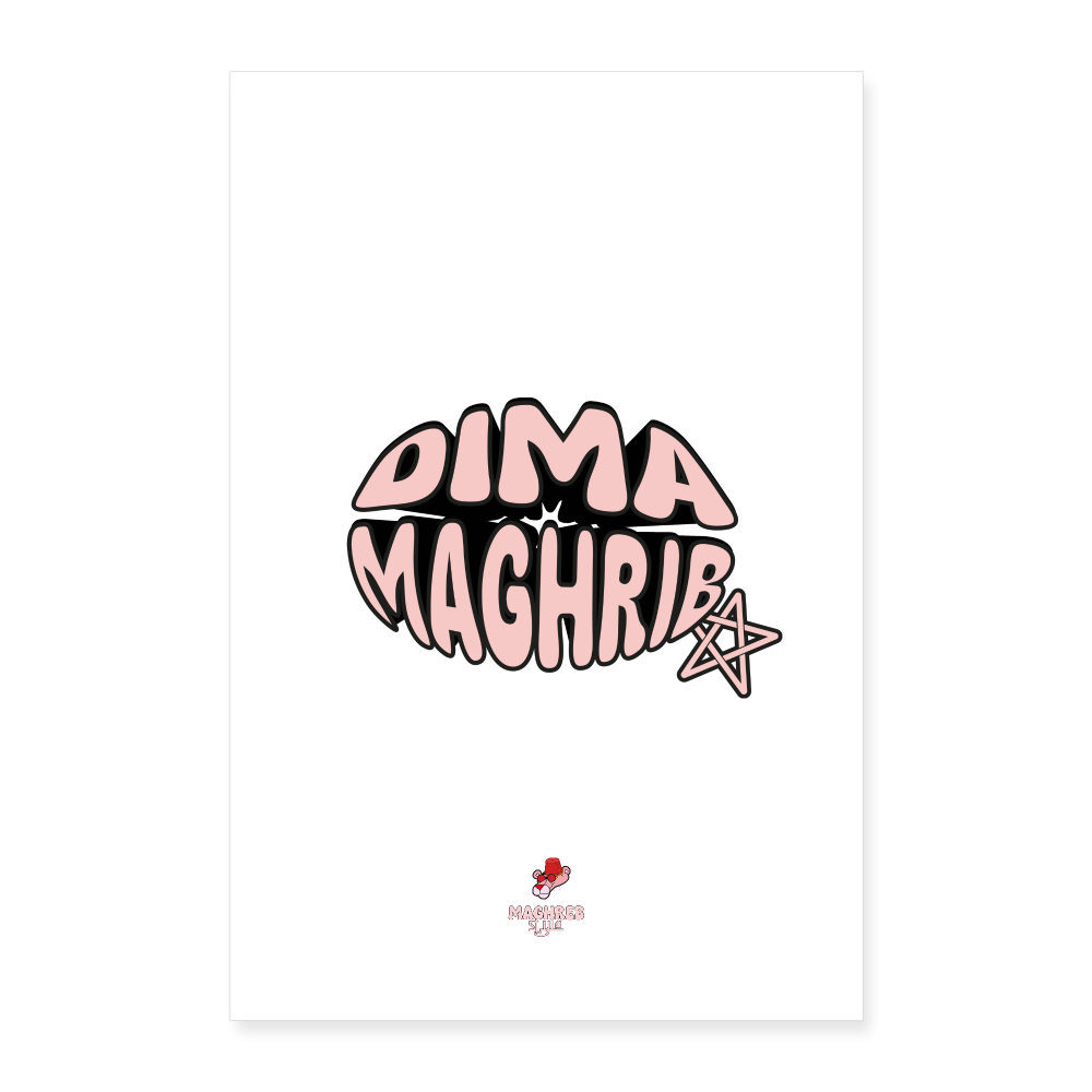 Poster DIMA MAGHRIB - blanc