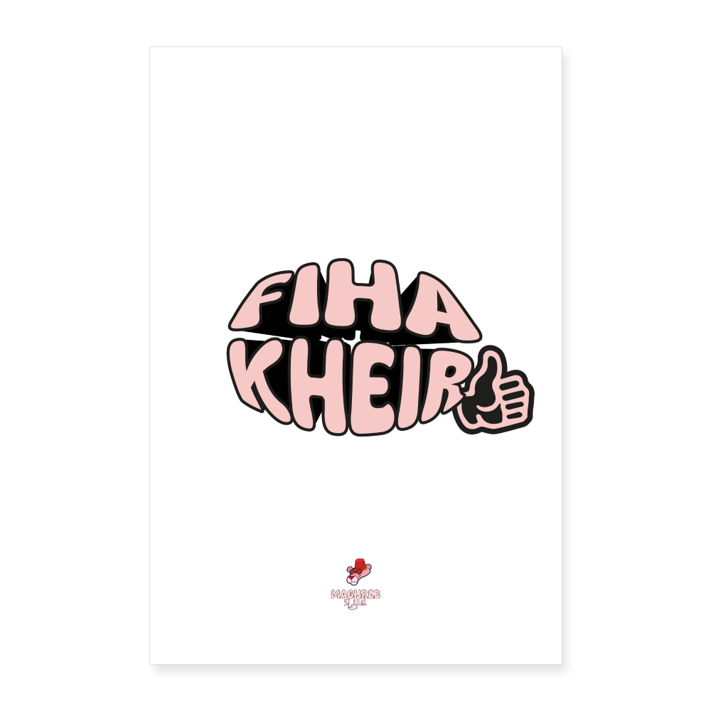 Poster FIHA KHEIR - blanc