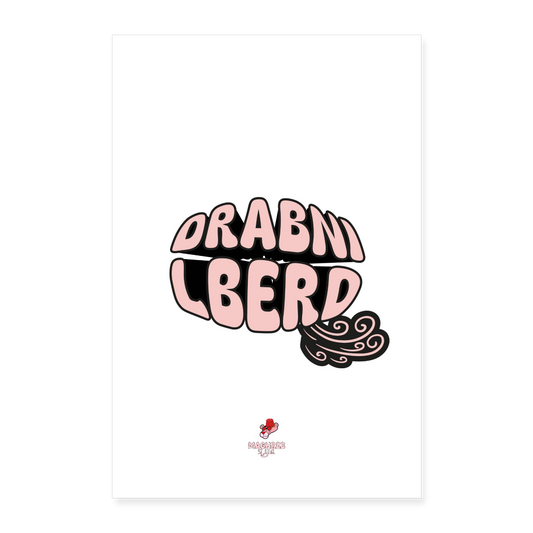 Poster DRABNI LBERD - blanc