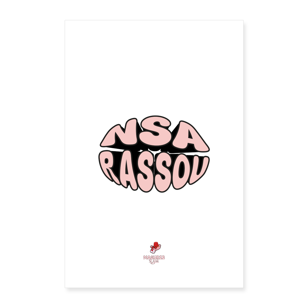 Poster NSA RASSOU - blanc