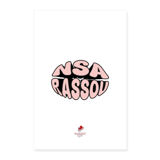 Poster NSA RASSOU - blanc